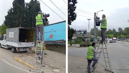 Trafik ışıkları bakım ve tamirattan geçiyor
